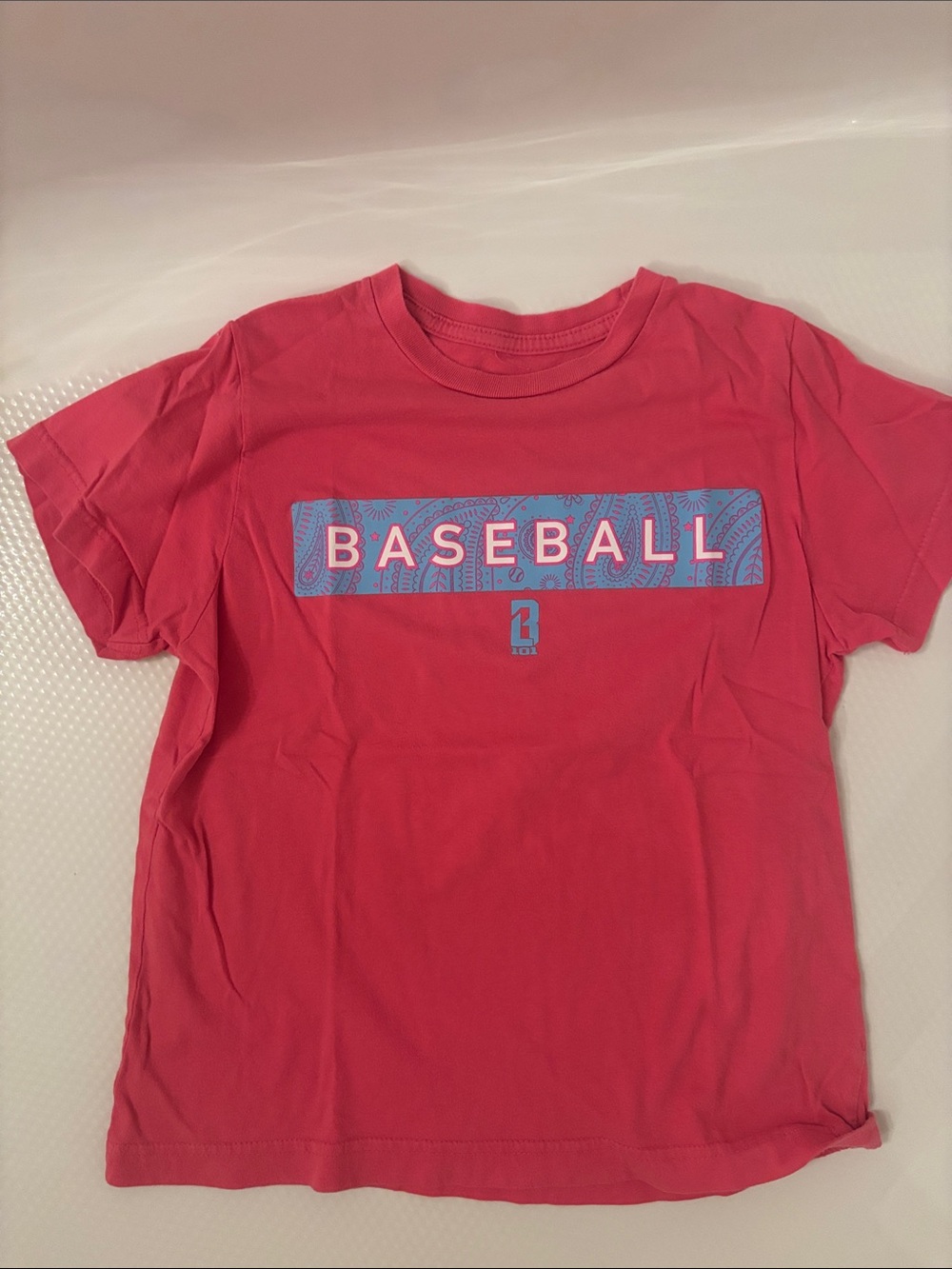 Kids' Pink Baseball Lifestyle 101 Graphic Tee